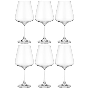 Набор бокалов для вина 6шт 570мл NAOMI CORVUS Bohemia Crystal 669-257