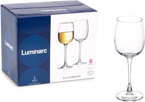 Набор бокалов для вина 6шт 300мл АЛЛЕГРЕСС Luminarc J8164 фото 2