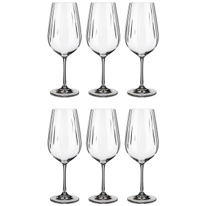 Набор бокалов для вина 6шт 550мл WATERFALL Bohemia Crystal 674-790