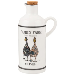 Бутылка для масла фарфор 430мл FAMILY FARM ГУСИ Lefard 263-1275