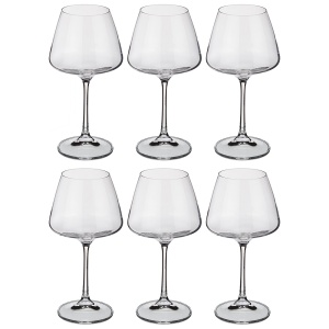 Набор бокалов для вина 6шт 350мл NAOMI CORVUS Bohemia Crystal 669-155