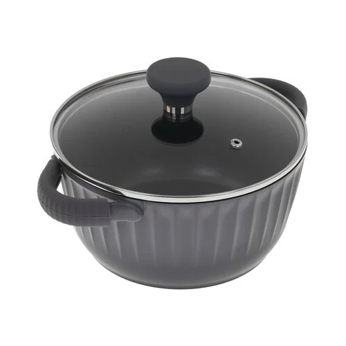 Кастрюля 2,6л Master House ШЕФ БЕРНАРДО литой алюм. АП со стекл. крышкой индукция 84068 фото 2 Кастрюля 2,6л Master House ШЕФ БЕРНАРДО литой алюм. АП со стекл. крышкой индукция 84068 фото 2