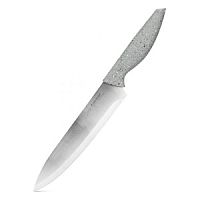 Нож поварской 20см STONE серая ручка Attribute AKS128