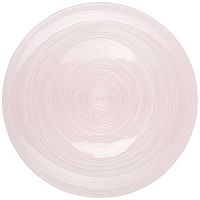 Тарелка обеденная розовое стекло 28см BEAUTY PINK Аксам 339-160