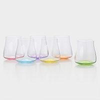 Набор стаканов 6шт 350мл ALEX RAINBOW FRESH низкие Crystalex 23026/350/D4665