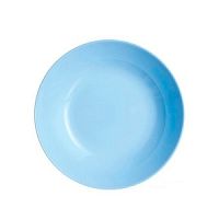 Тарелка суповая голубое стекло 20см ЛИЛИ ЛАЙТ БЛЮ Luminarc Q6878