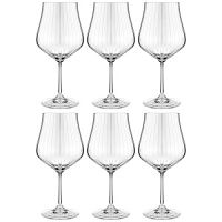 Набор бокалов для вина 6шт 600мл TULIPA OPTIC Bohemia Crystal 674-877