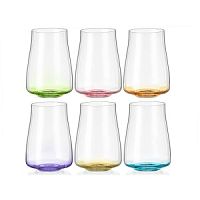 Набор стаканов 6шт 400мл ALEX RAINBOW FRESH высокие Crystalex 23026/400/D4665