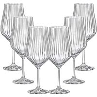 Набор бокалов для вина 6шт 550мл TULIPA OPTIC декорированные Crystalex CR550101TO