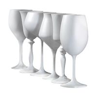 Набор бокалов для вина 6шт 350мл ШАХМАТЫ белые Crystalex 40934/350/D5176