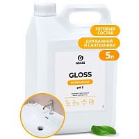 Средство для чистки ванной комнаты GRASS 5л Gloss Professional от налета и ржавчины канистра