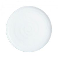 Тарелка обеденная белое стекло 26см АММОНИТ ВАЙТ Luminarc P8823