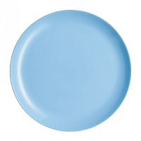Тарелка обеденная голубое стекло 25см ЛИЛИ ЛАЙТ БЛЮ Luminarc Q6881
