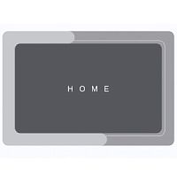 Коврик для ванной 60*90см СПАНЧ серый Joy Home XC6010G-3