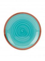 Тарелка десертная керамика 19см WOOD BLUE Fioretta TDP432