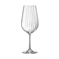 Набор бокалов для вина 6шт 550мл VIOLA OPTIC WATERFALL декорированные Crystalex 40729/22/550