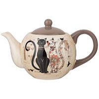 Чайник заварочный керамика 900мл Agness ПАРИЖСКИЕ КОТЫ 358-1723