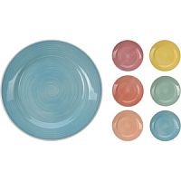 Тарелка десертная керамика 19см РАДУГА 6 цветов Купман J16000010