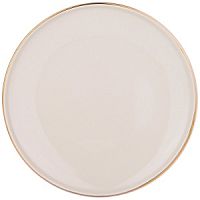 Тарелка десертная керамика 20,5см SOLO бежевый Bronco 577-155