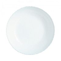 Тарелка суповая белое стекло 21см АММОНИТ ВАЙТ Luminarc P8826