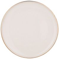 Тарелка обеденная керамика 26,5см SOLO бежевый Bronco 577-154