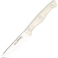 Нож для овощей 9см ANTIQUE белая ручка Attribute AKA004