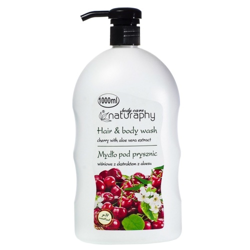 Гель для душа NATURAPHY 1,0л 2в1 Вишня дозатор арт. 6648