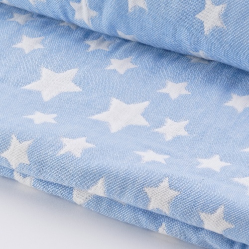 Плед 140*200см жаккард ЗВЕЗДЫ голубой Votex Home