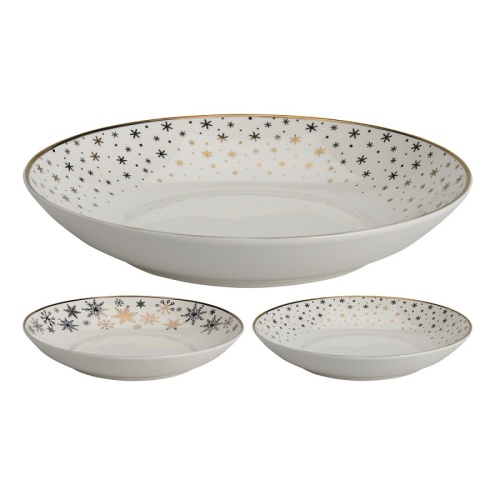 Тарелка суповая фарфор 20,5см СНЕЖИНКИ 2 дизайна Купман 628110690