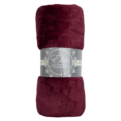 Плед 150*200см фланель D-Дамаск БОРДОВЫЙ Absolute TF FNE BOR4 1520 19-1940