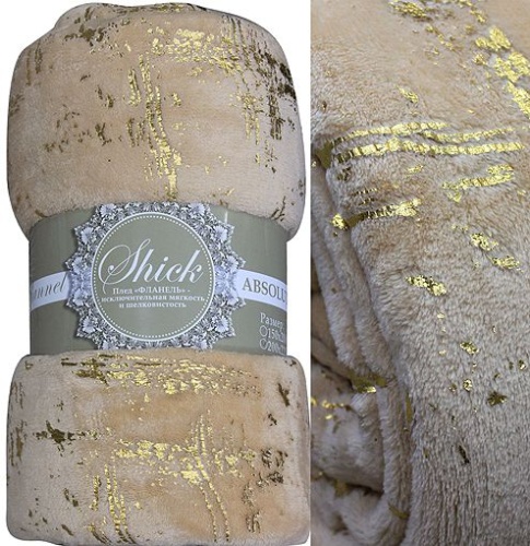 Плед 150*200см фланель S-Мазки БЕЖЕВЫЙ Absolute TF FNL BE-GL 1520 Плед 150*200см фланель S-Мазки БЕЖЕВЫЙ Absolute TF FNL BE-GL 1520