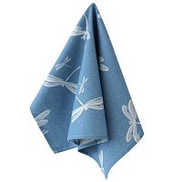 Полотенце жаккард 40*60см СТРЕКОЗЫ темно-синий Votex Home