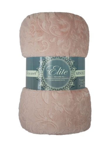 Плед 200*220см фланель U-Узоры РОЗОВАЯ ПУДРА Absolute TF FNE PI4 2022 14-1310