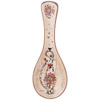 Подставка под ложку 25*9*3см ПАРИЖСКИЕ КОТЫ белый Agness 358-1906