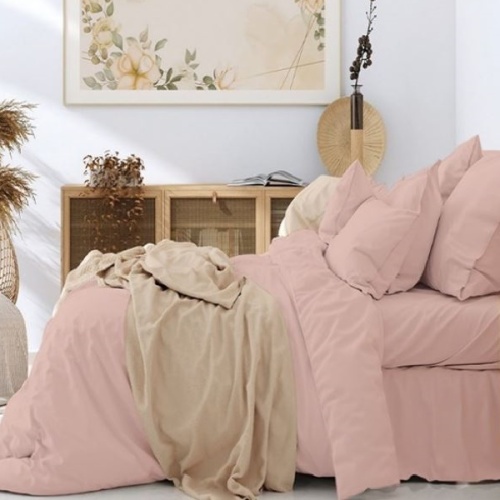 КПБ 1,5сп поплин 50*70см однотонный ДЫМЧАТО-РОЗОВЫЙ Хлопковый Рай КПБ 1,5сп поплин 50*70см однотонный ДЫМЧАТО-РОЗОВЫЙ Хлопковый Рай