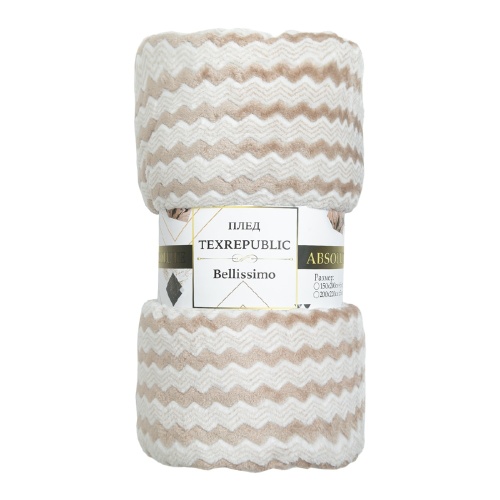 Плед 150*200см фланель БЕЖЕВЫЙ Absolute TF FNAC BE-GY3 006/1520 NC