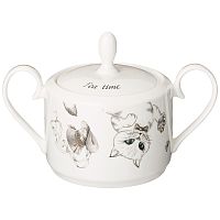 Сахарница фарфор 350мл WONDERLAND КОТ И ШЛЯПНИК Lefard 590-452