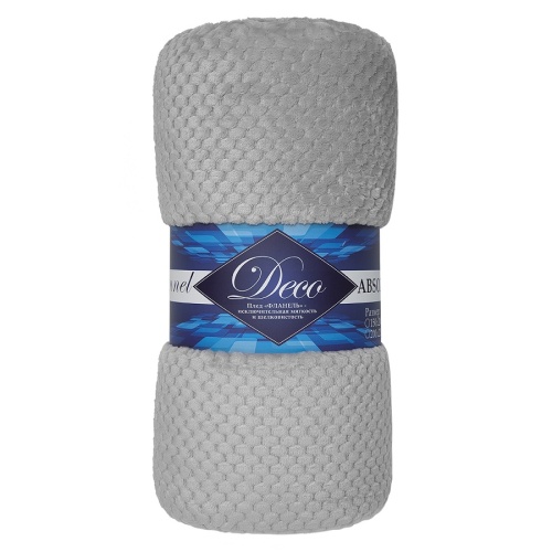 Плед 150*200см фланель R-Ромбики СЕРЫЙ Absolute TF FNJ GY9 037/1520 NC