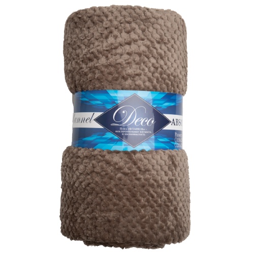 Плед 150*200см фланель R-Ромбики КОРИЧНЕВЫЙ Absolute TF FNJ BR2 1520 18-1017