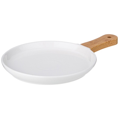 Блюдо из фарфора 30,5*20см NATIVE круглое с ручкой Lefard 761-088 Блюдо из фарфора 30,5*20см NATIVE круглое с ручкой Lefard 761-088