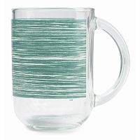 Кружка разноцветное стекло 320мл BRUSHMANIA METALLIC GREEN Luminarc V6633/6