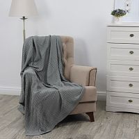 Плед 150*200см акрил СЕРЫЙ Buenas Noches SV lta 1520 GY