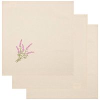 Набор салфеток 3шт сервировочные 40*40см ЛАВАНДА Santalino 850-517-43