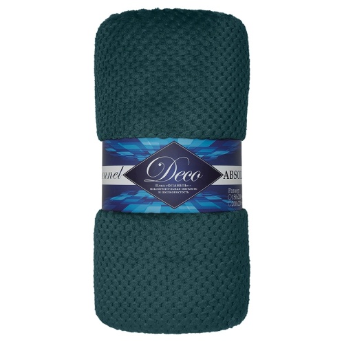 Плед 150*200см фланель R-Ромбики ЗЕЛЕНЫЙ Absolute TF FNJ DKGR3 031/1520 NC