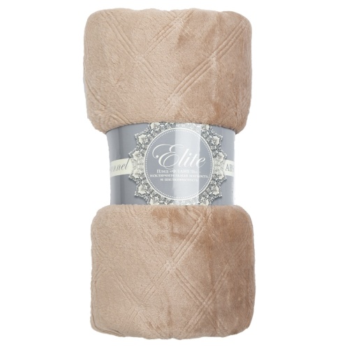 Плед 150*200см фланель C-Клетка СЕРО-БЕЖЕВЫЙ Absolute TF FNE BE-GY1 1520 16-1320