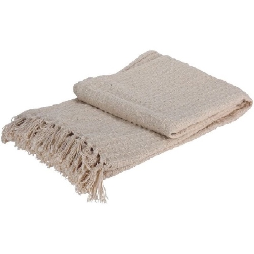 Плед 130*170см хлопок H&S бежевый Купман A35821770