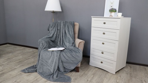 Плед 200*220см фланель R-Ромбики СЕРЫЙ Absolute TF FNJ GY3 2022 17-0000