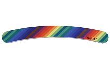 Пилочка для ногтей 18см KAIZER шлифовочная бумеранг Радуга 703052