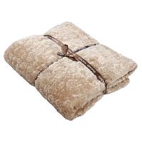 Плед 220*240см мех ГОРОХ БЕЖЕВЫЙ Buenas Noches TF F199BE2 2224