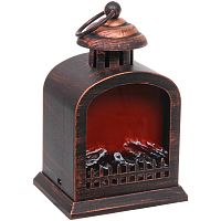 Сувенир с подсветкой 15*12*23см КАМИН Вечер уюта 196-0557 Велес